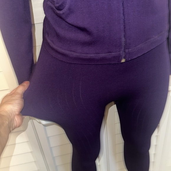 NWT WOMENS “FIT IN “  ribbed style purple activewear size : ONE SIZE - Picture 12 of 14